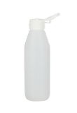 Plastflaske rund, 250 ml med snapplokk