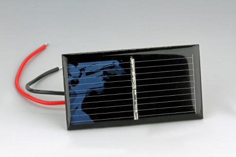 Solcellepanel 1 V/400 mA med ledninger