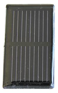 Solcelle 0,5 V/330 mA 30 x 60 mm med skrueterminaler