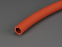 Gummislange rød, 5 m Ø 4/6 mm