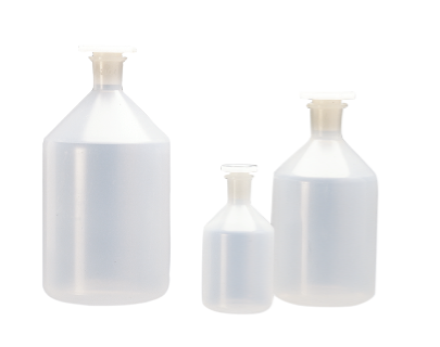 Standflaske med NS-propp 250 ml plast