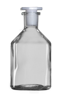 Standflaske med NS-propp, 250 ml glass