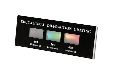 Diffraksjonsgitter 100/300/600 l/mm