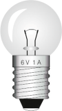 Glødelampe E10 6,0 V 1,0 A, pk a 10