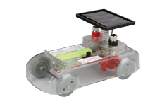 Solcellebil med oppladbart batteri