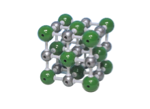 Molekylmodell natriumklorid