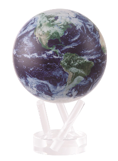 Roterende globus, satelittview, 11 cm